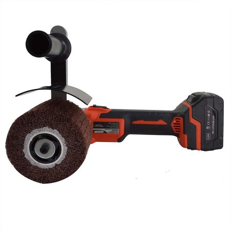 HARDIN 18V 4.0Ah Lithium-Ion Brushless Cordless Burnisher with Abrasive Flap Wheel HD-5800-DC